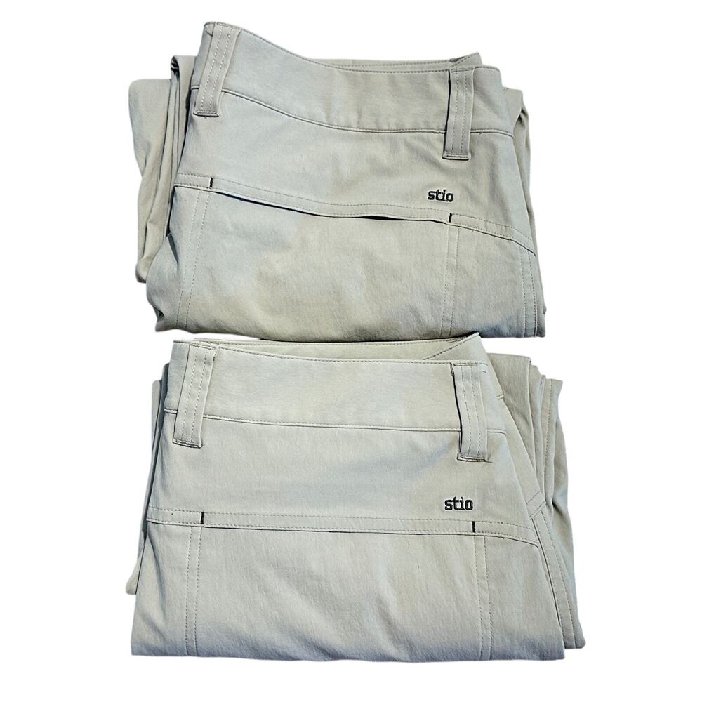 Lot of 2 Stio Coburn Pants Mens 33R Lightweight Stretch Hiking Outdoor Travel